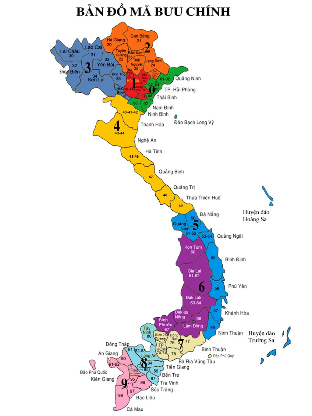 Mã bưu chính, mã zip code - ToTTOT